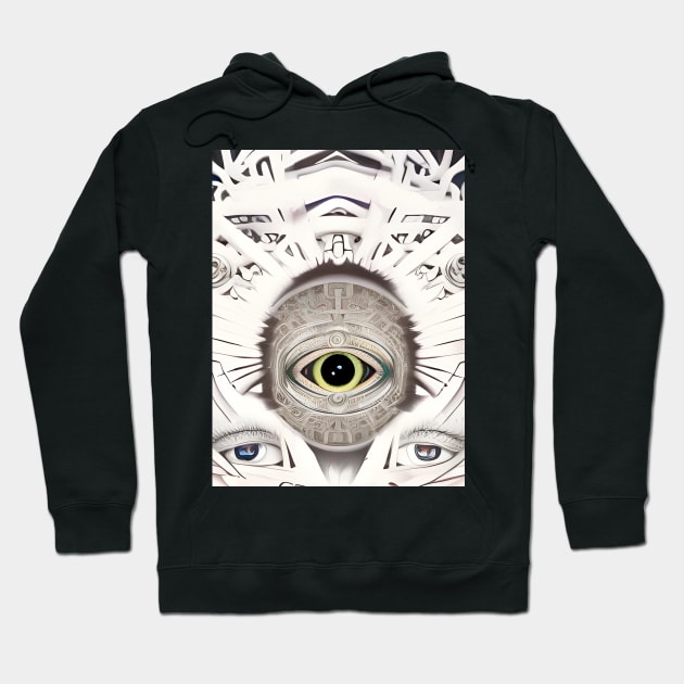 Illuminated Vision (6) - Trippy Psychedelic Eye Hoodie by TheThirdEye